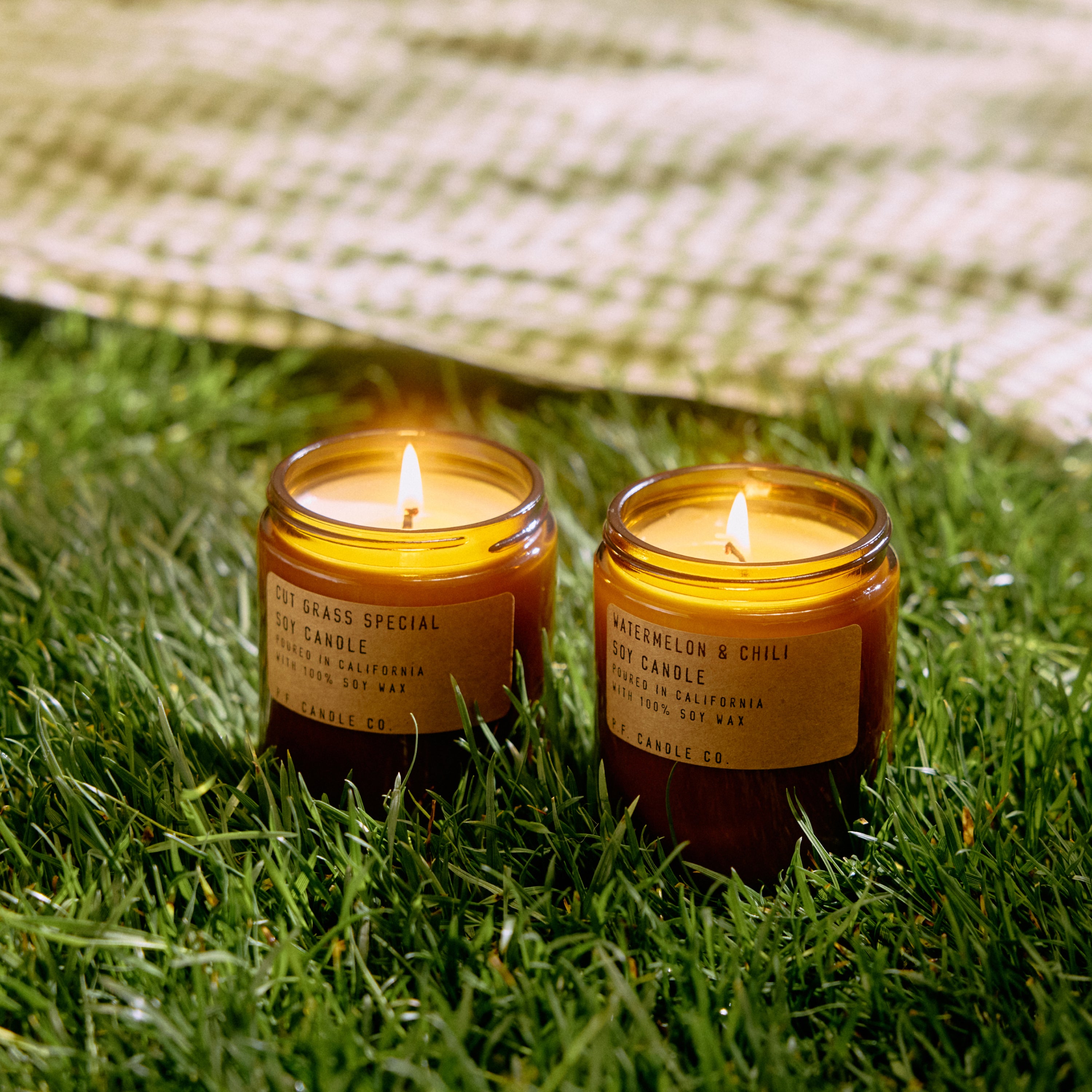 Warermelon & Chili candle + Cut Grass Special candle lite